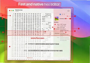 HextEdit Mac版 原生十六进制二进制编辑器 HextEdit Mac版 原生十六进制二进制编辑器