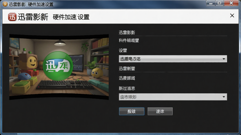 迅雷影音 硬件加速设置 界面