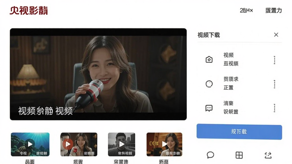 央视影音 视频下载 设置