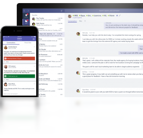 Microsoft Teams 会议界面