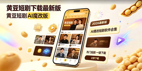 黄豆短剧下载最新版_黄豆短剧ai魔改版_黄豆魔改ai短剧软件合集_黄豆魔改短剧app2026最新版
