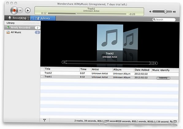 Wondershare AllMyMusic for Mac(音频录制工具) Wondershare AllMyMusic for Mac(音频录制工具)