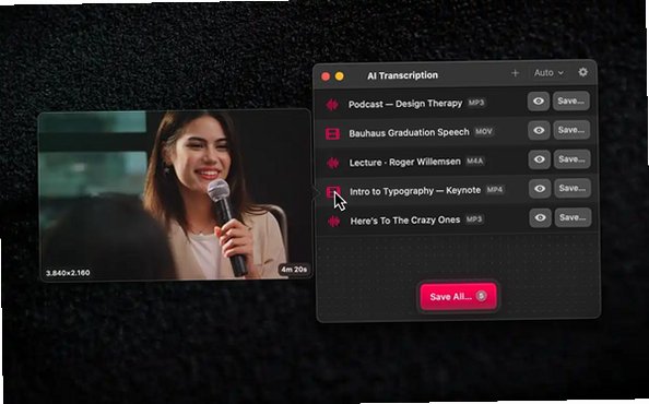 AI Transcription Mac版 本地AI语音音频转录工具截图1