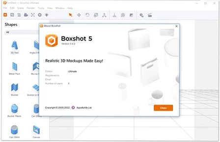 Boxshot 5 Mac版 3D包装样机渲染设计软件截图1