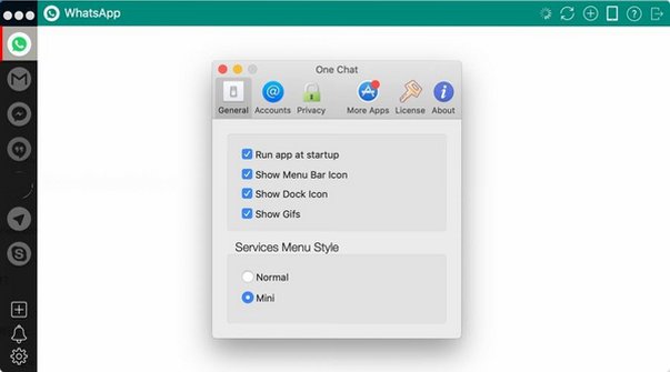 One Chat for Mac(多功能聊天软件)截图1