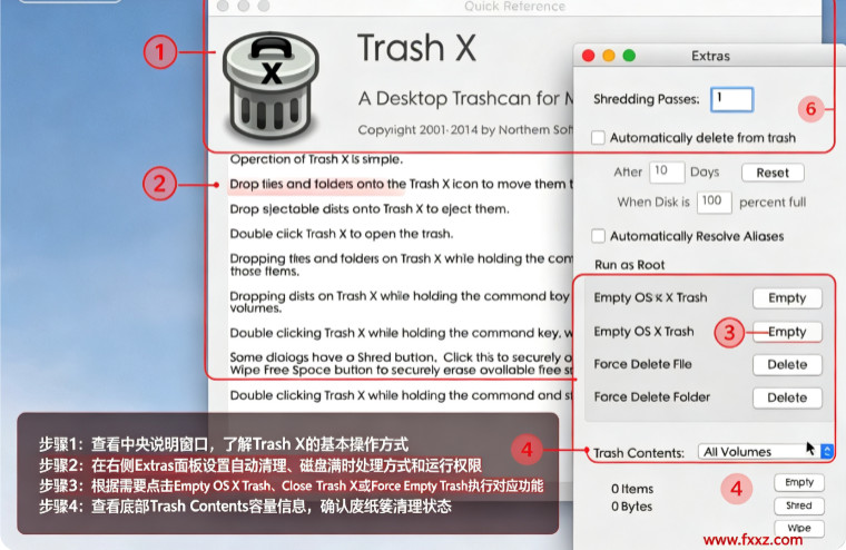 Trash X Mac版 Mac废纸篓增强清理工具 Trash X Mac版 Mac废纸篓增强清理工具