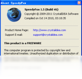 SpeedyFox优化界面预览