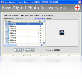 Digital Photo Recovery界面