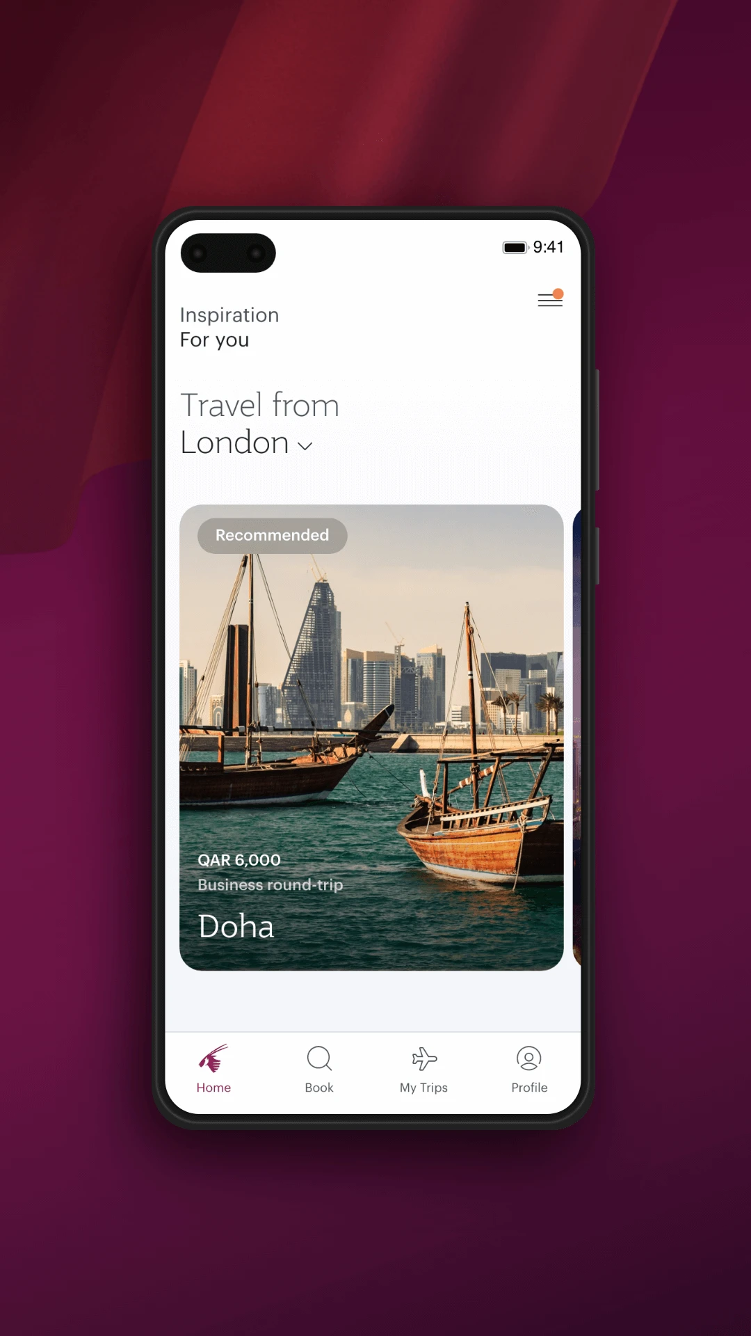 Qatar Airways卡塔尔航空最新版v26.09.3H官方版截图1