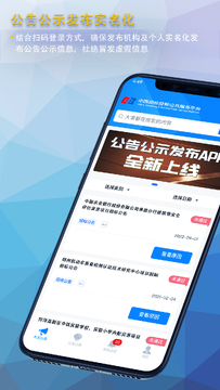 公告公示发布界面预览