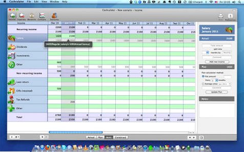 Cashculator for Mac(理财规划工具)截图3