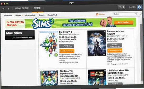 Origin Mac版 游戏玩家正版游戏平台客户端截图1