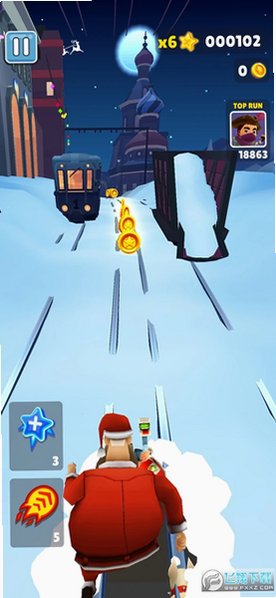 地铁跑酷雪地变速版内置菜单中文v7.04.0安卓版截图3