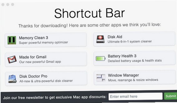 Shortcut Bar for Mac �˵�����ݷ��ʹ��߽�ͼ1
