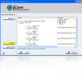 iCare Data Recovery恢复过程