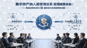 数字资产纳入国家管理体系推动证券化增值的宏观政策解读与未来趋势概念图