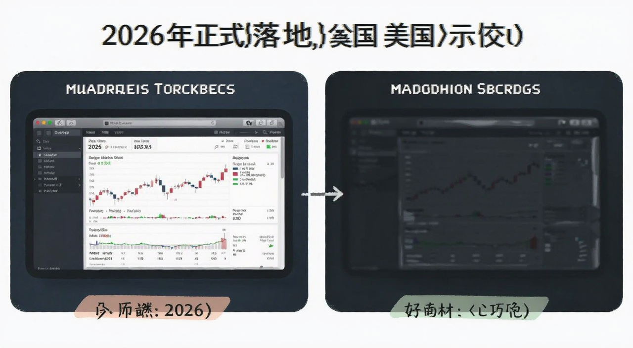 2026年正式落地美国公开市场,美股交易界面示意图,用