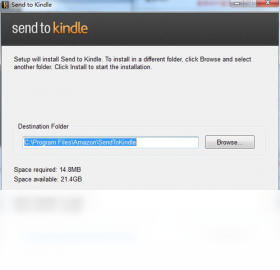 Send to Kindle for PC界面