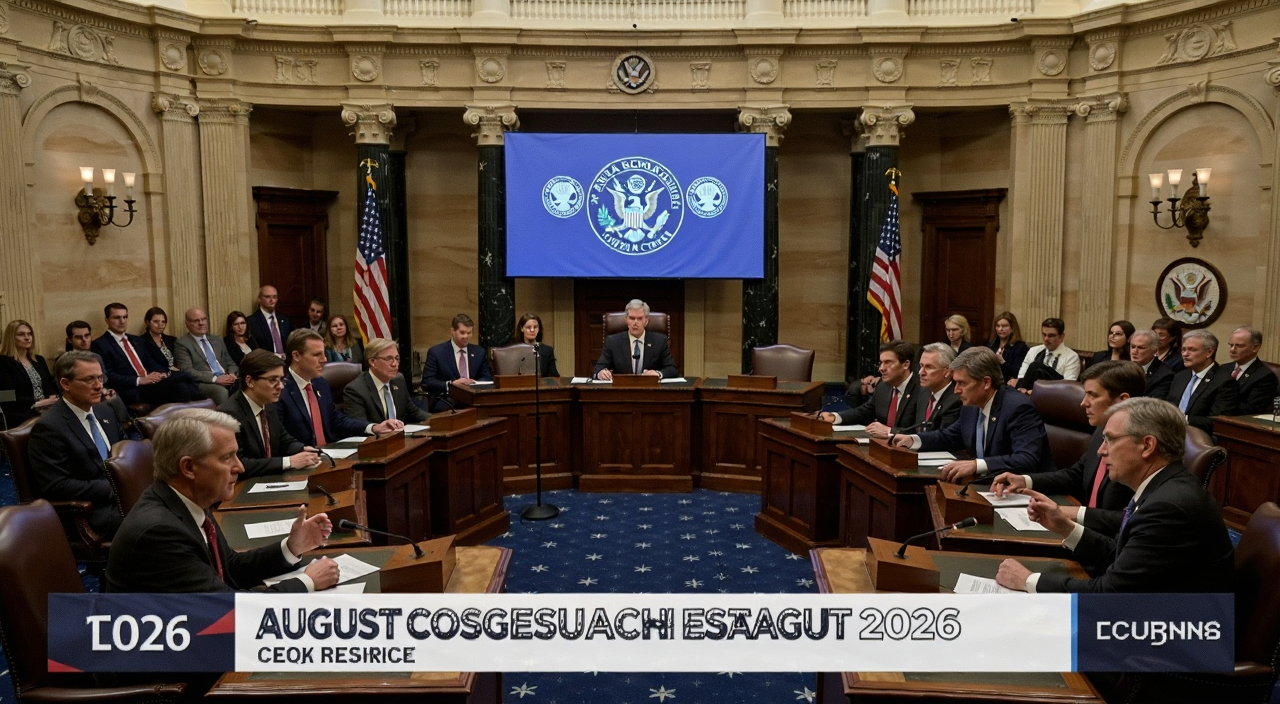 两党议员力推8月国会休会前落地新规的讨论场景,国会大厦,议员开会,2026最新进展