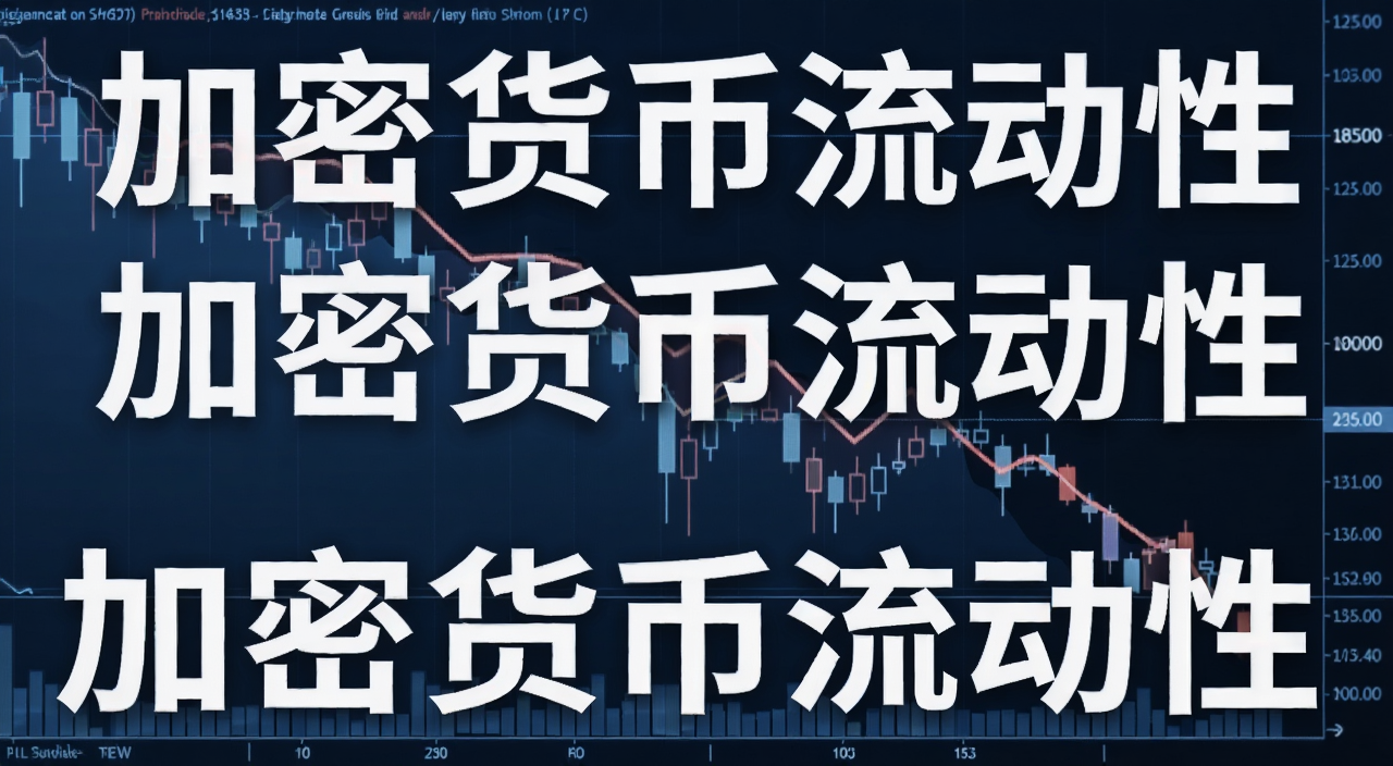 加密货币流动性悄悄萎缩的市场深度图表,数据线呈现下降趋势,背景是冷色调的K线图,风格写实,突出“加密货币流动性”关键字