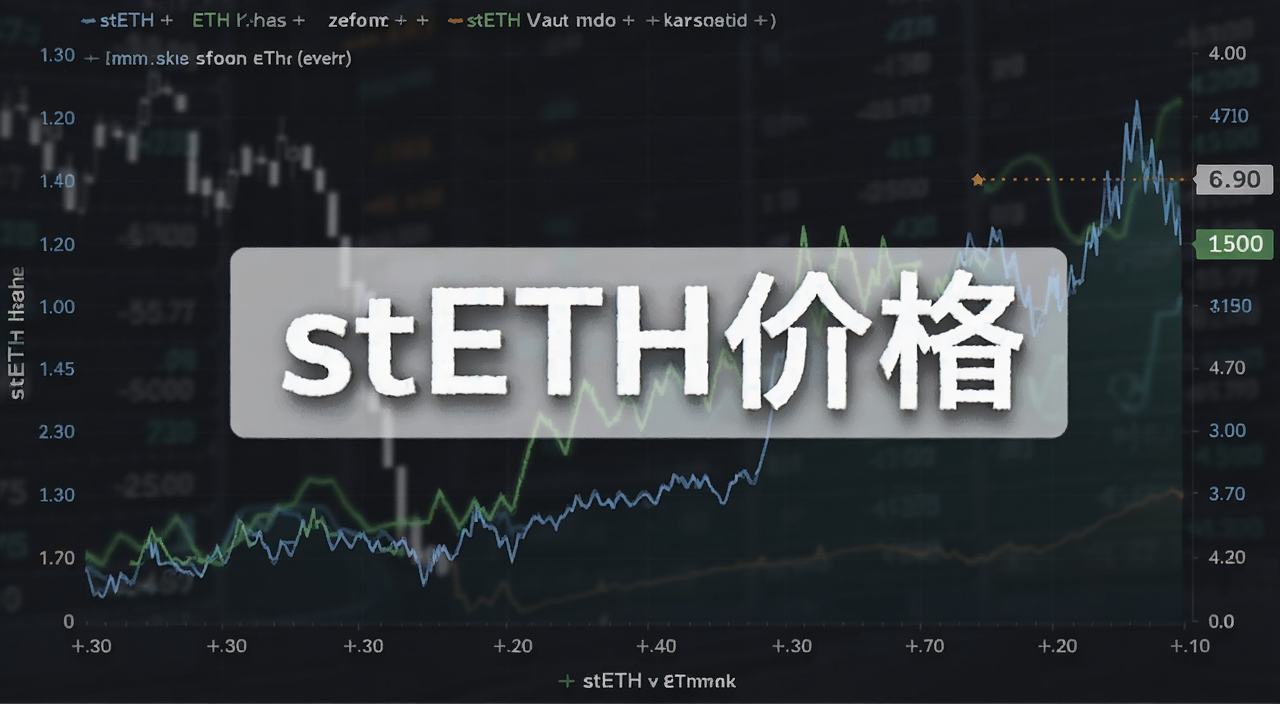 stETH与ETH价格对比折线图,用