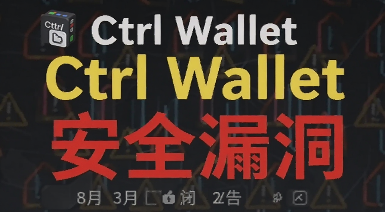 Ctrl Wallet因安全漏洞将于8月3日关闭的官方公告截图,显示“Ctrl Wallet”和“安全漏洞”关键词,画面带警示色。