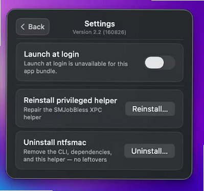 ntfsmac Mac版 开源NTFS/ext分区读写工具截图2