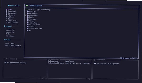 superfile Mac版 现代化终端TUI文件管理器截图2