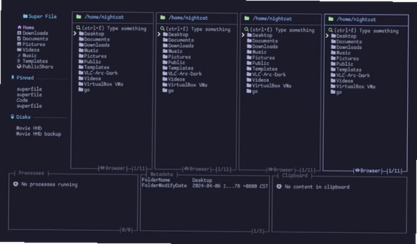 superfile Mac版 现代化终端TUI文件管理器截图1