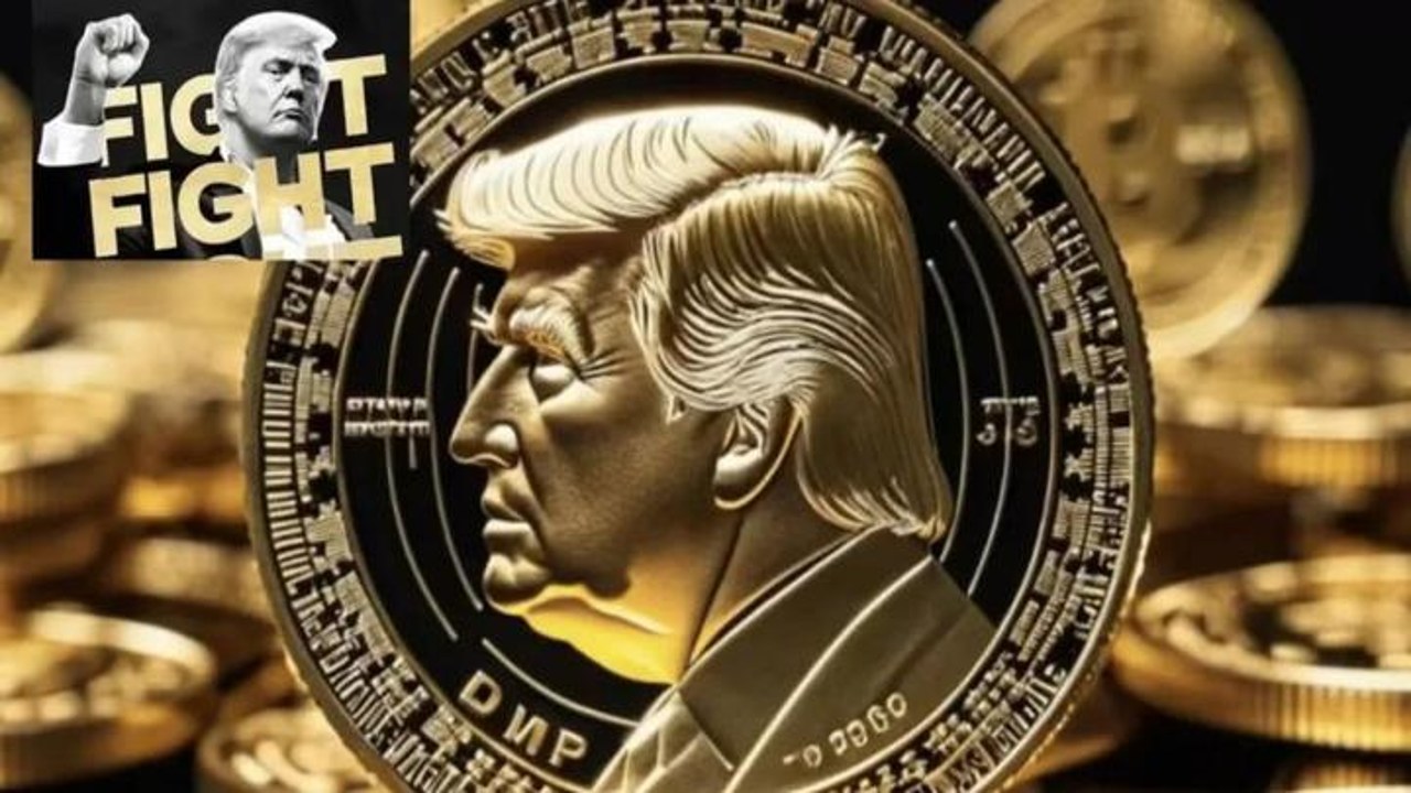 特朗普发行TRUMP币现场发布会照片