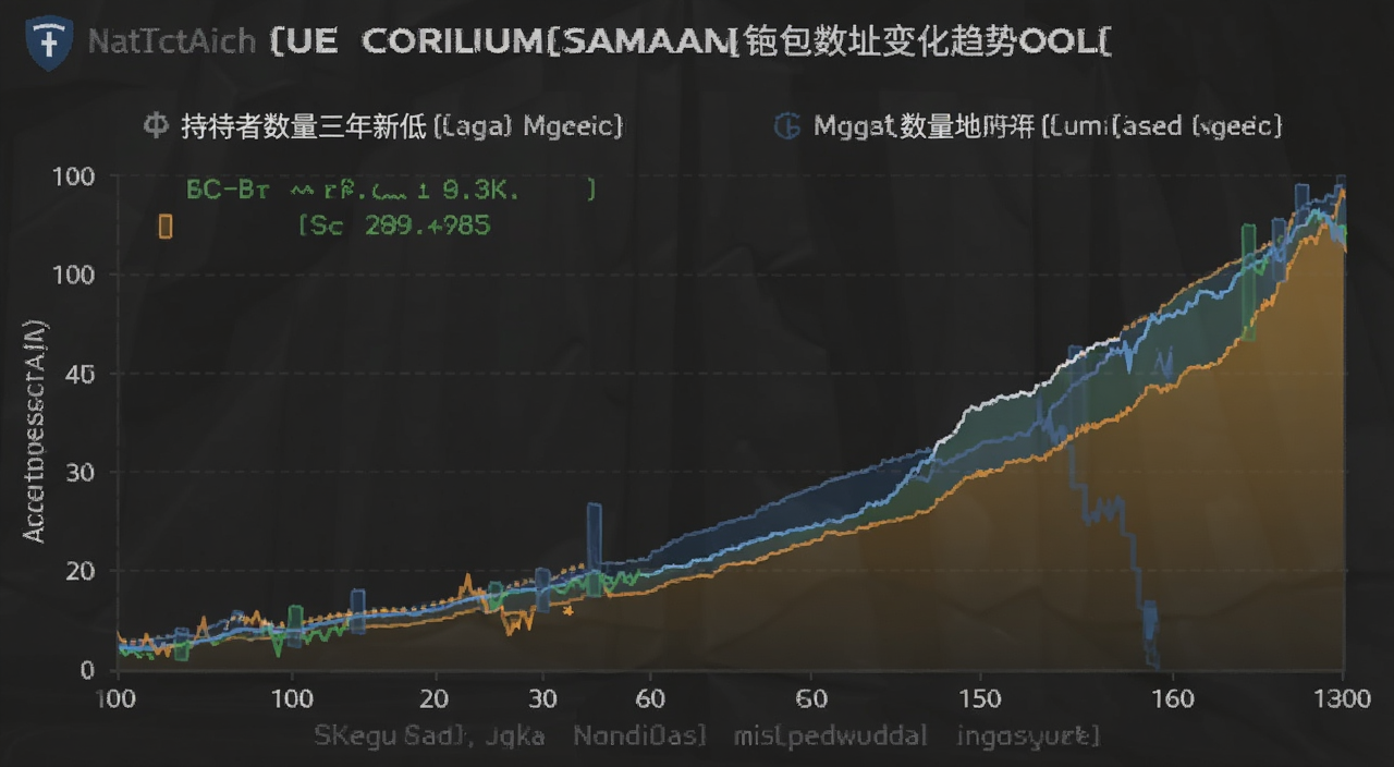 持有者数量创三年新低,数据图表分析,比特币以太坊钱包地址数量变化趋势图