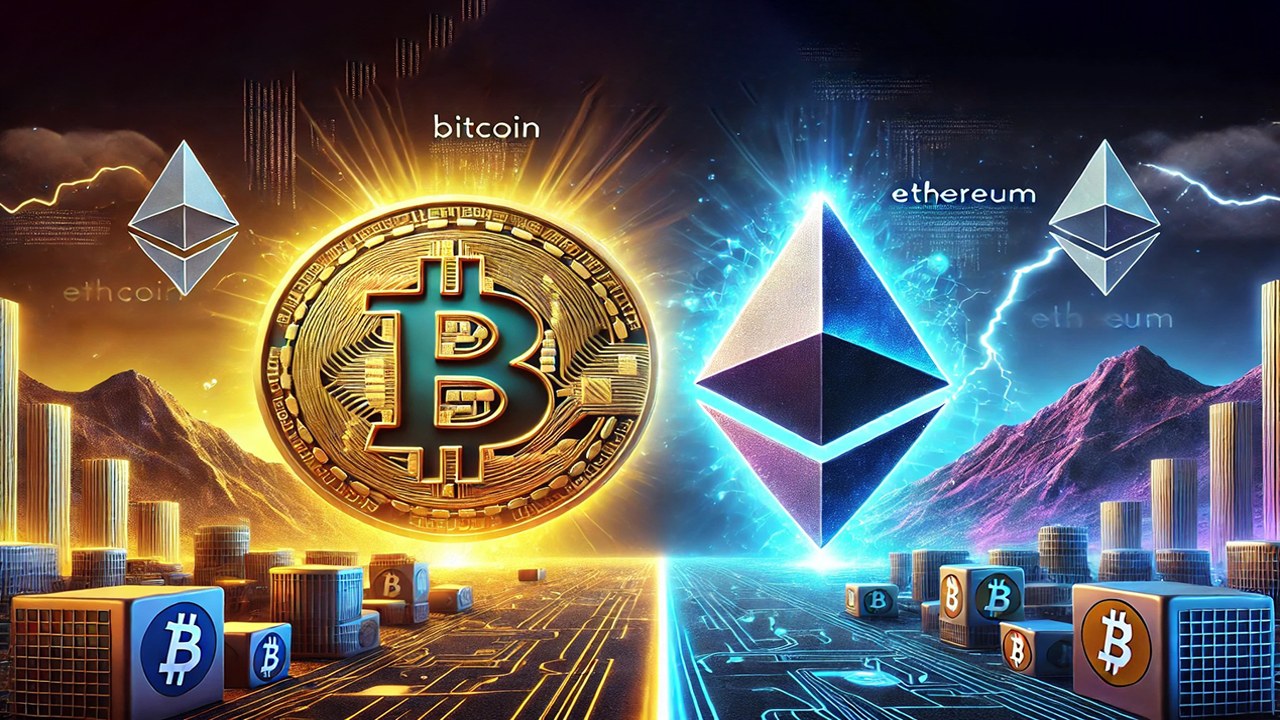 ��̫���ͱ��رҶԱ�ͼ,ͼƬ����ΪETH��BTC��ʵʱ�۸�����ֵ�����Ա�