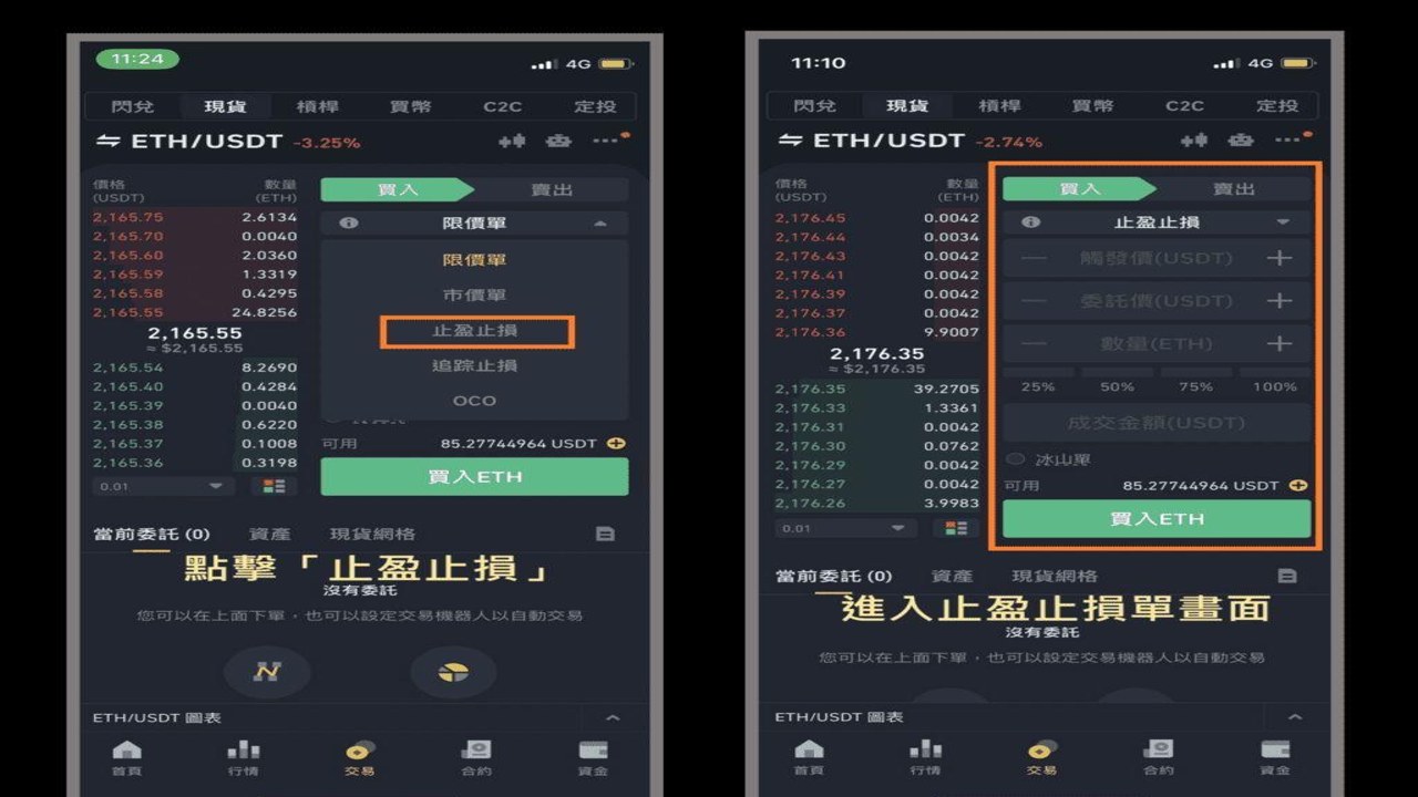 合约交易止盈止损设置,关键字“模拟交易”风险控制界面