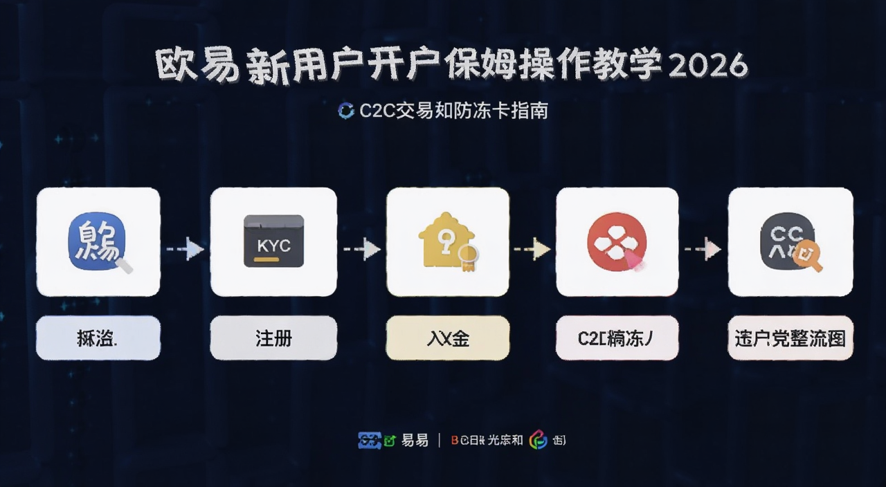欧易新用户开户保姆操作教学2026:注册、KYC、入金、C2C交易和防冻卡指南的完整流程图