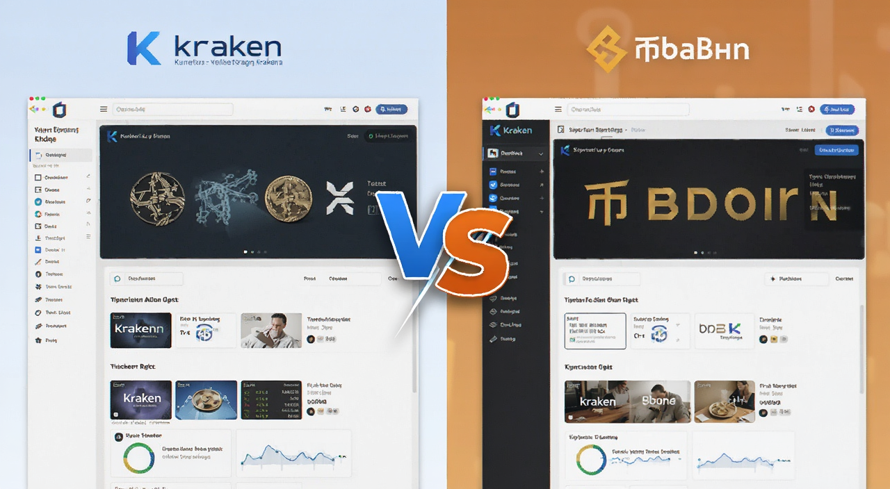 ���ֻ��ҽ�����Kraken��Ұ��Աȷ�����ͼ,�������ҷ���չʾ��������ƽ̨����,�м���VS�����ָ�,�����Ƽ���