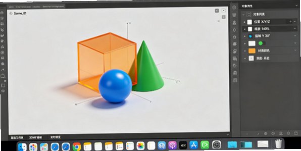 3D Maker Mac版 简易3D立体图文设计工具截图2