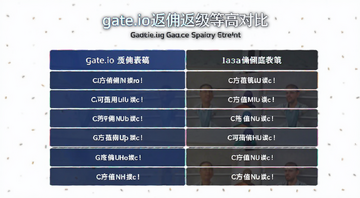Gate.io��Ӷ�ȼ��Աȱ���ʾ��ͼ,�ؼ���Gate.io��Ӷ��߱���