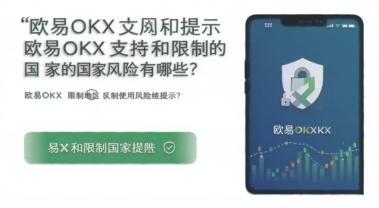 欧易OKX限制地区使用风险提示图,文字“欧易OKX支持和限制的国家有哪些”