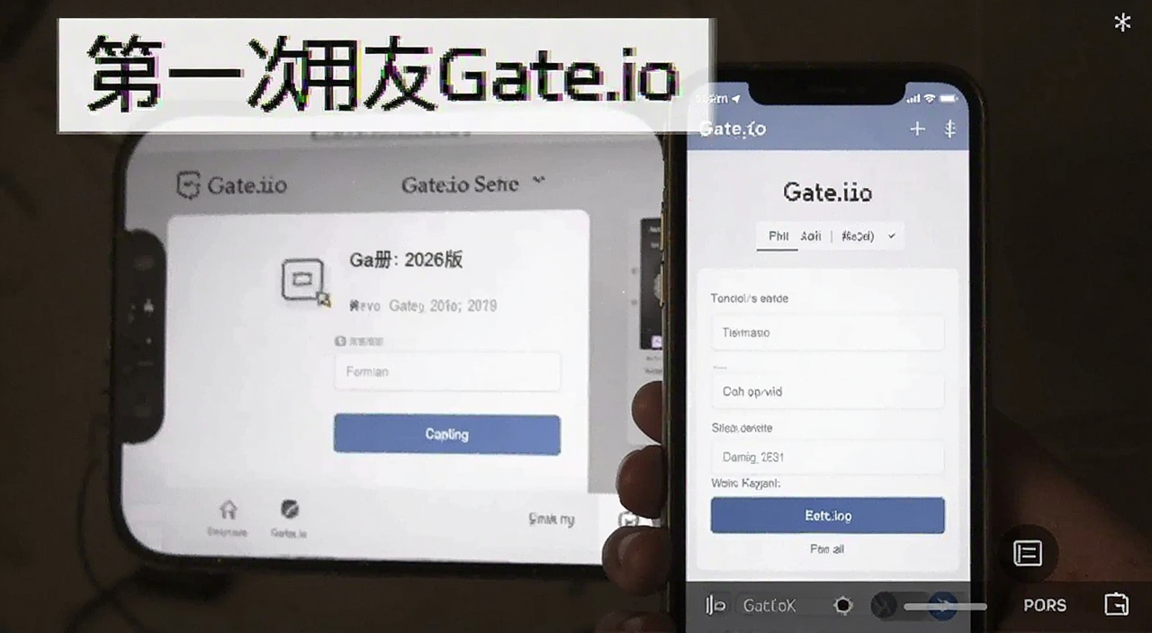 Gate.io 2026�°�ע��ҳ���ͼ���ֻ���Ļ����ʾע����ںͱ�����д���棬���ֱ�ע����һ����Gate.io��