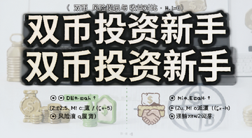 双币投资风险提示与收益对比图,包含文字