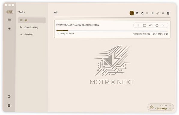 Motrix Next Mac版 Tauri重构开源多线程下载器截图1