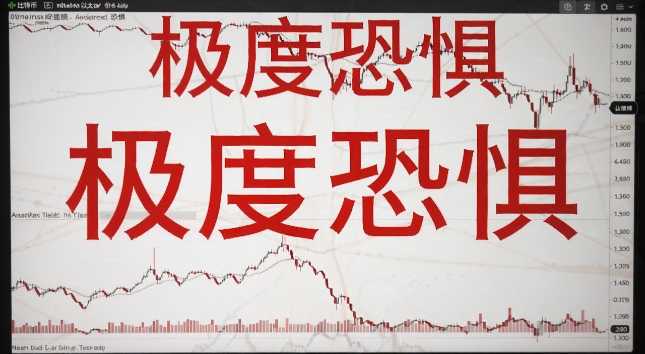 比特币以太坊价格走势 极度恐惧 行情预测 文字注明“极度恐惧”