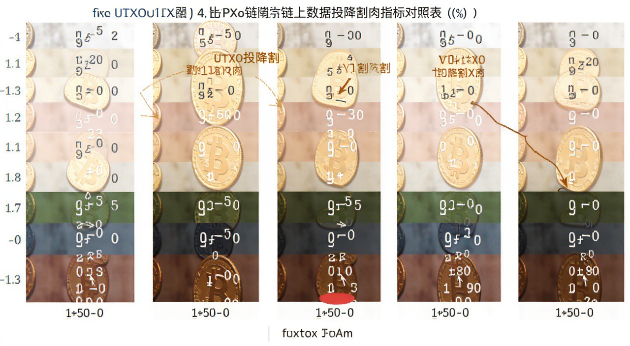 比特币UTXO链上数据投降割肉指标对照表,图中标注“UTXO投降割肉”