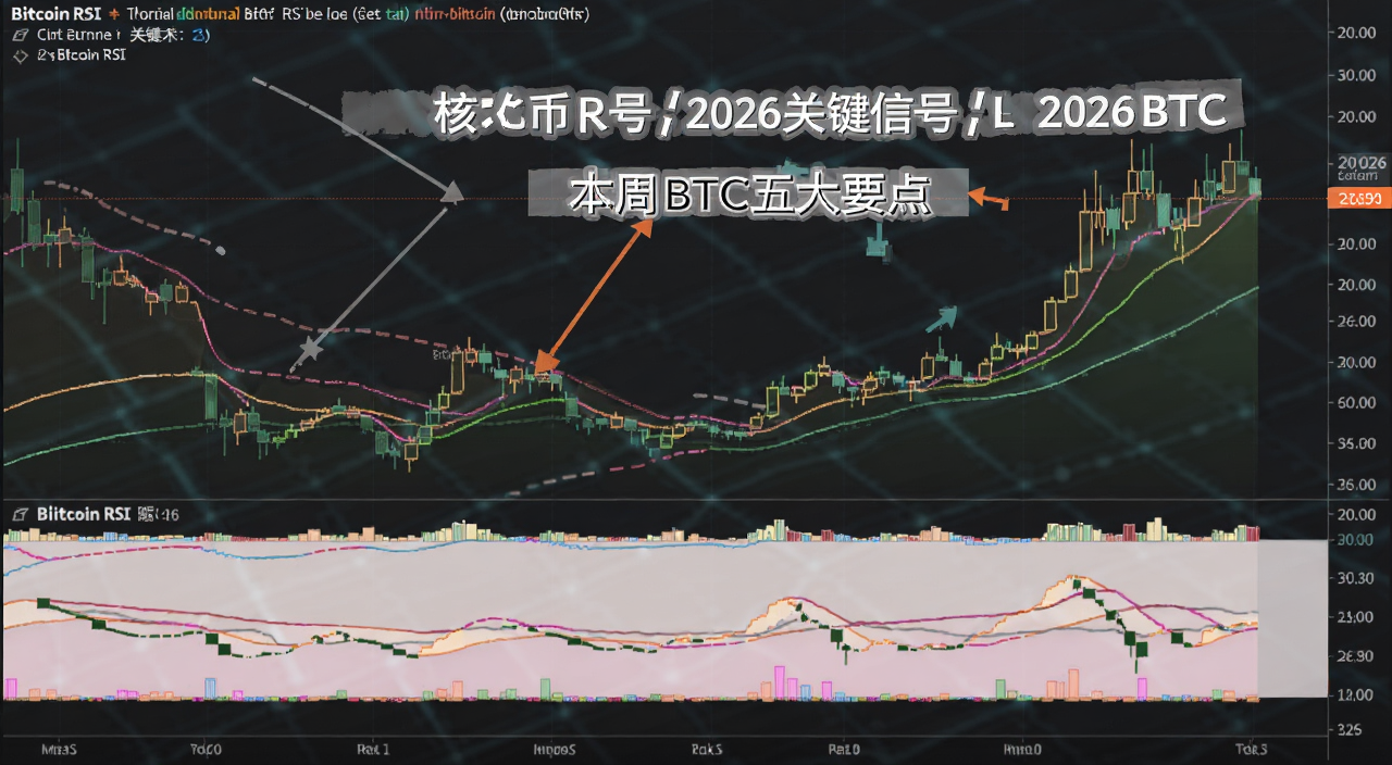 ���ر�RSI��������ͼ��2026�ؼ��źű�ע,���Ĺؼ��ʱ��ر�RSI,ͼ������ע��2026�ؼ��źźͱ���BTC���Ҫ��