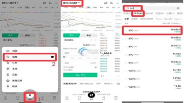 OKX法币交易买比特币现货界面截图,新手购买比特币流程
