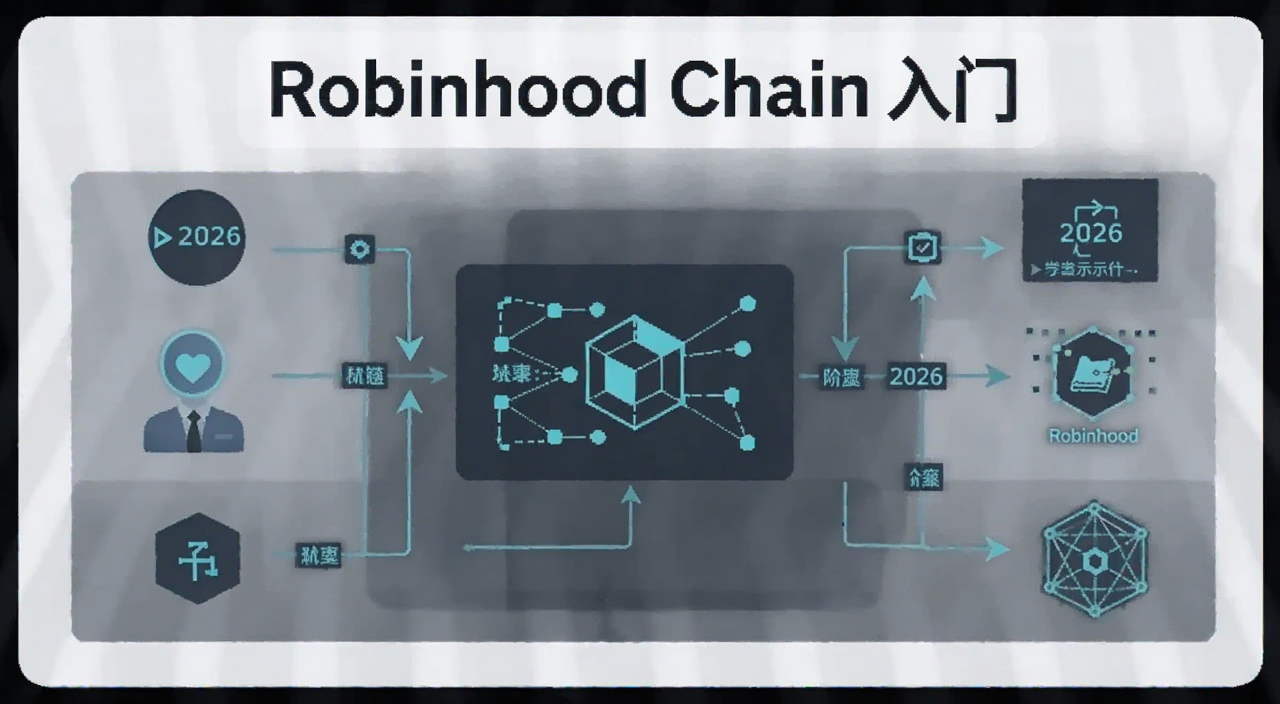 什么是Robinhood Chain 2026年Robinhood区块链策略初学者指南 概念示意图 图中文字“Robinhood Chain入门”