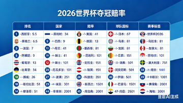2026世界杯预测市场盘口和赔率变化截图,关键词世界杯预测