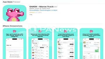 GMGN工具在手机端查看Meme币数据的界面截图