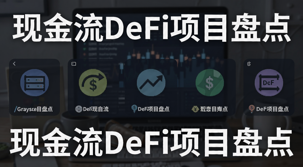 现金流DeFi项目盘点,Grayscale推荐五个具有现金流价值的DeFi项目,配图文字“现金流DeFi项目盘点”