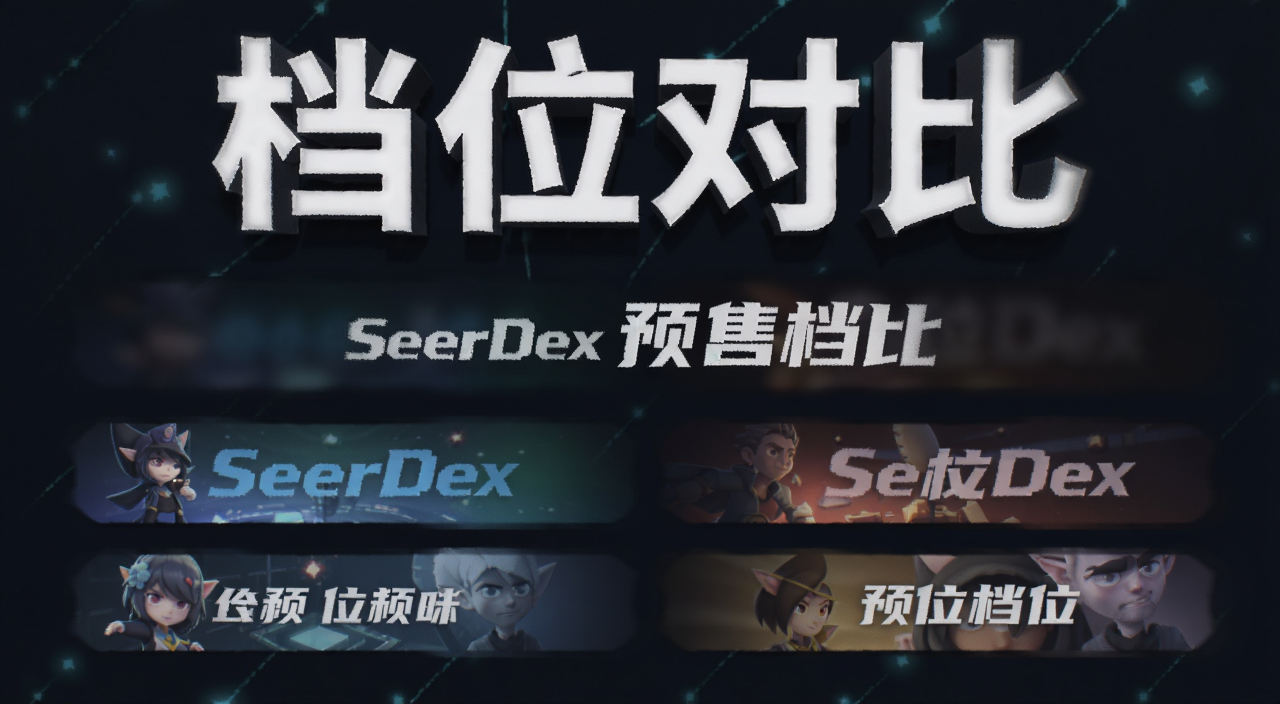 SeerDex预售档位对比 文字注明“档位对比”